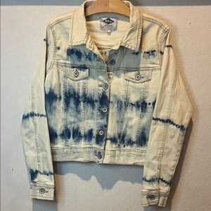 Lee Cooper East London Tie-Dye Denim Jacket size Small